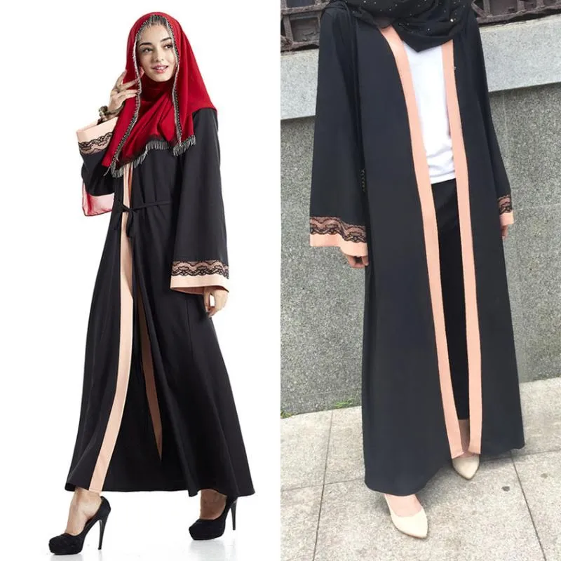 Abbigliamento tradizionale arabo turco Abito da donna Abaya musulmano Abito da donna alla caviglia Costumi islamici Ramadan Eid Mubarak Wear