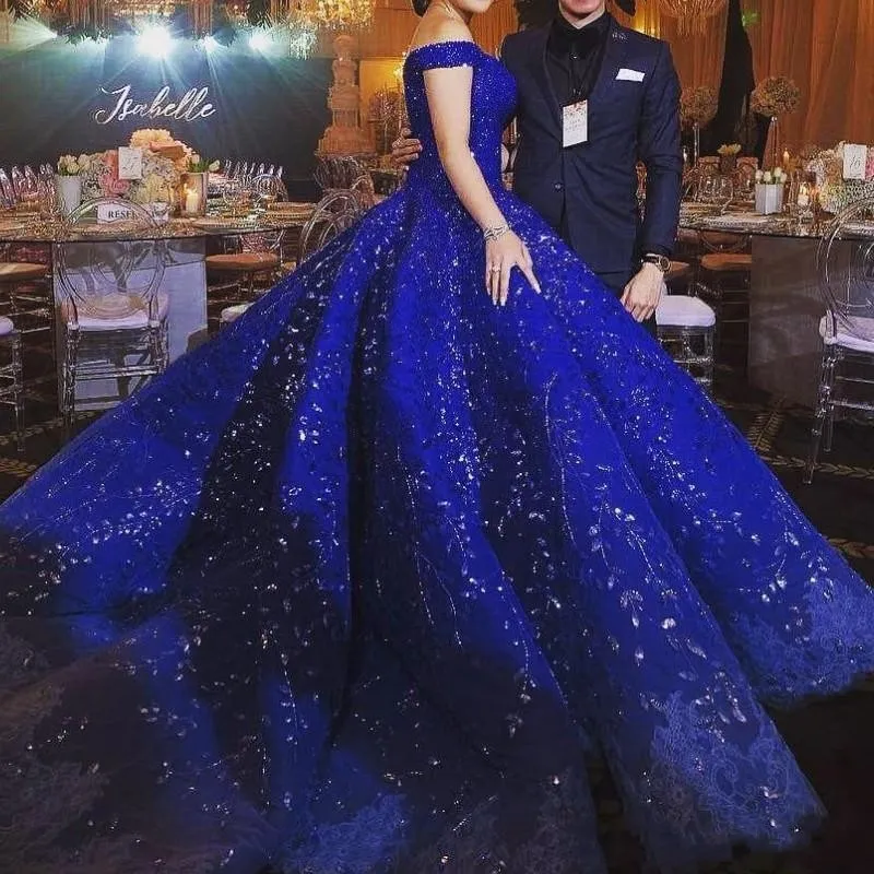 Royal blue engagement sales dress