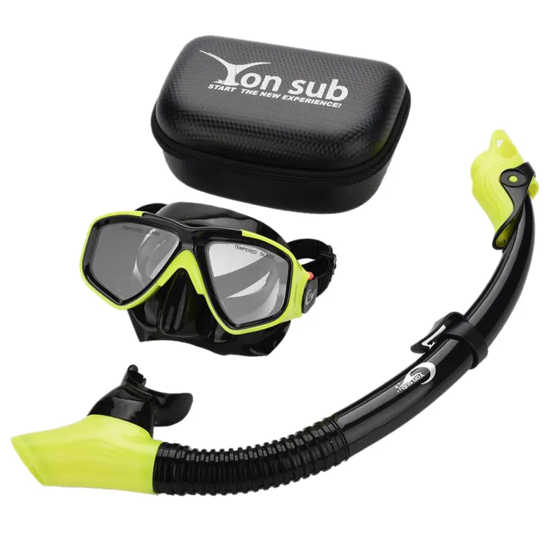 Yon Sub Professional Diving Mask Snorkel Anti Fog Goggles Glasses Set  Swimming Equipment Snorkel Breathing Tube Eye Protector From Hcaihong,  $32.16