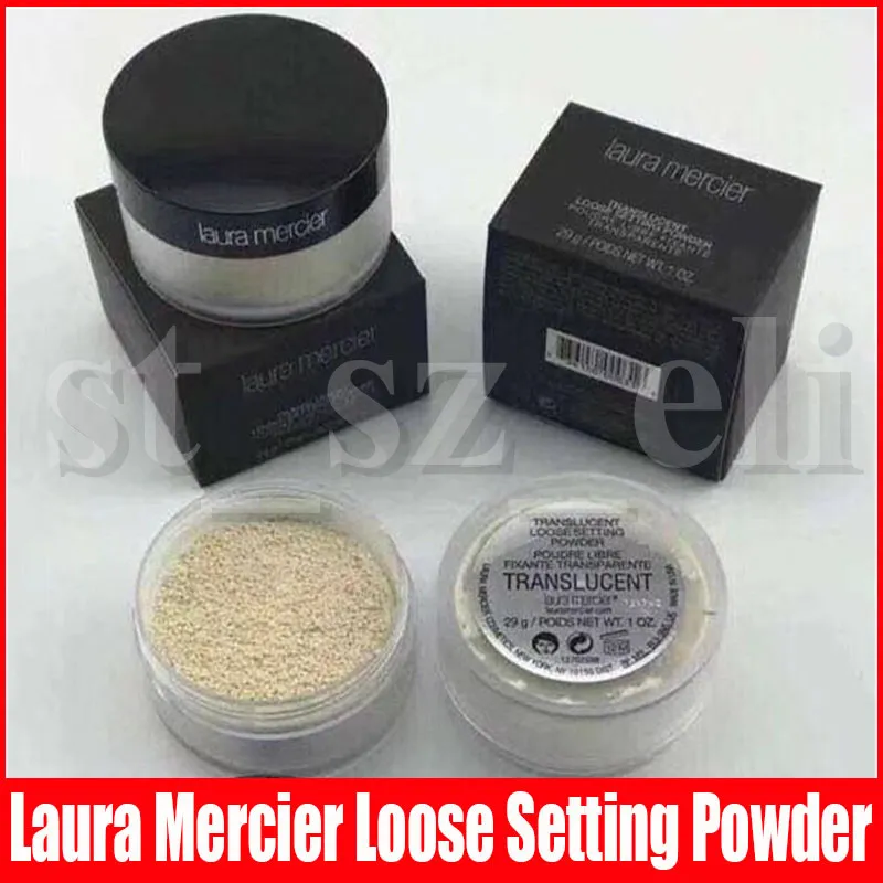 Laura Mercier Сыпучие Установка Порошковая Водонепроницаемый Долговечность Увлажняющий лица Loose Powder Maquiagem полупрозрачный макияж Black Box