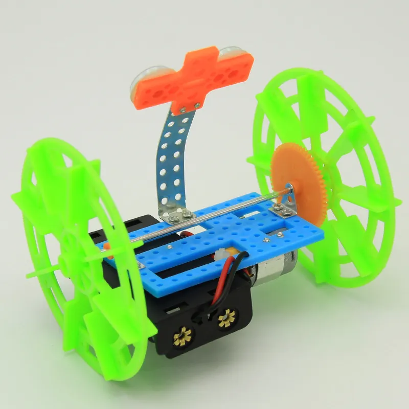 Naukowe zabawki eksperymentalne na dwukołowe bilans robot ręcznie robiony elementarny model kreatywny mały produkcja Mała wynalazek Discovery