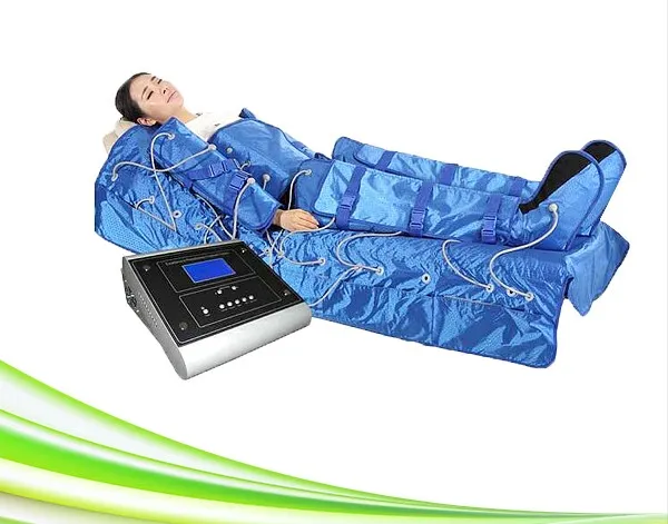Nouvelle arrivée Portable 3 en 1 Machine de pressothérapie pour la forme du corps Massage de perte de poids EMS Stimulation musculaire électrique Drainage lymphatique