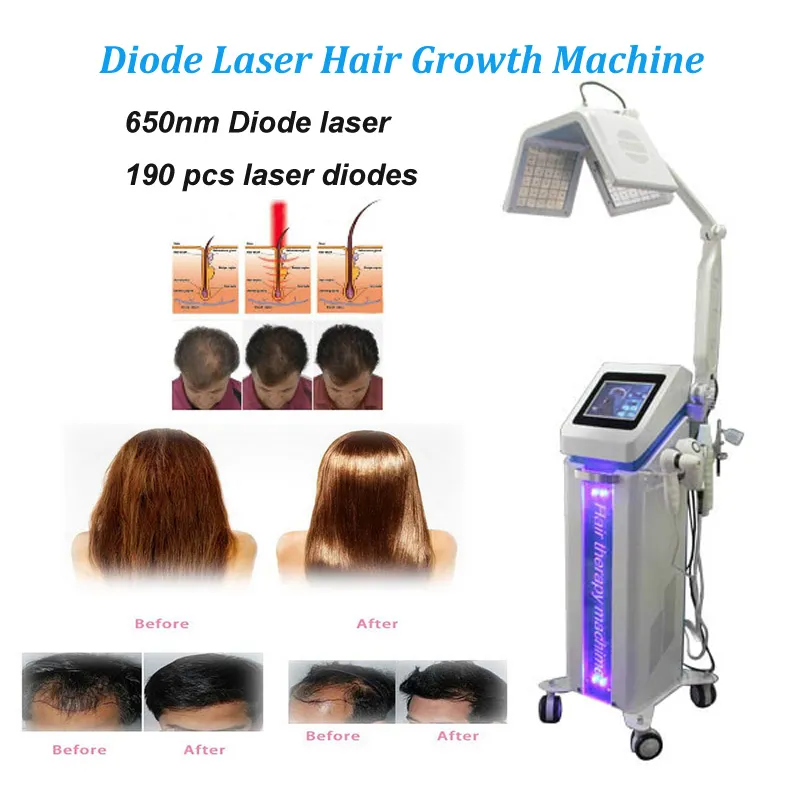 ¡Alta calidad! El tratamiento más eficaz contra la pérdida de cabello, máquina de terapia láser para el crecimiento del cabello de 650nm para el crecimiento del cabello