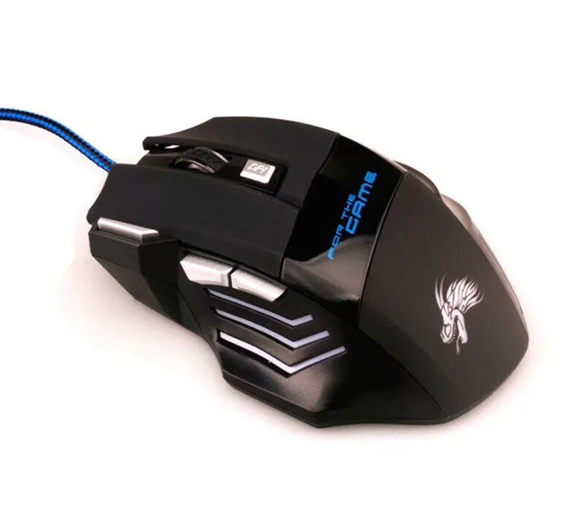 New Hot Professional 5500 DPI Mouse da gioco 7 pulsanti LED Mouse ottico USB cablato per mouse Pro Gamer Computer X3 da opec