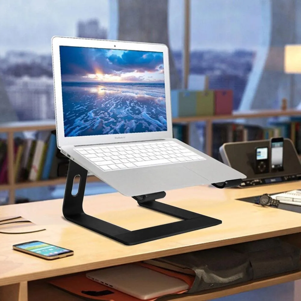 sostenedor del soporte portátil de aleación de aluminio Soporte Notebook  Elevar la computadora de escritorio Base disipación de calor antideslizante