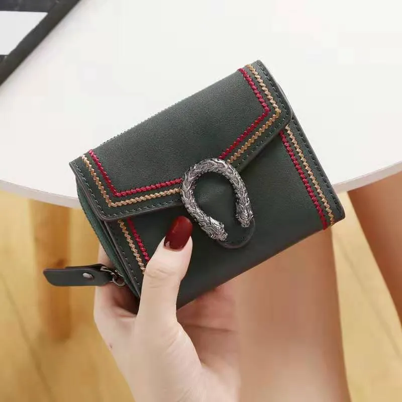 New Genuine leather zipper short style women designer wallets lady fashion casual large capacity cow leather purses many card position no202