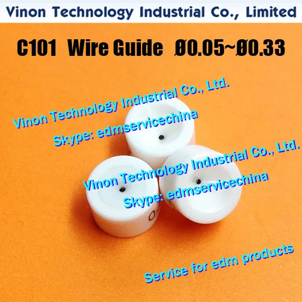 Charmilles C101 와이어 가이드 Ø0.20mm 어퍼 (세라믹 하우징 + 다이아몬드 인레이) 431.112, 200431112, 200.431.112, 135.011.600, 135011600, 24.04.750