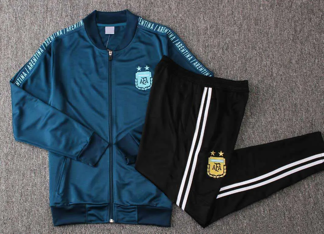 1920 chándal chaqueta de traje survetement fútbol Jersey 2019 2020 Argentina Messi chándal