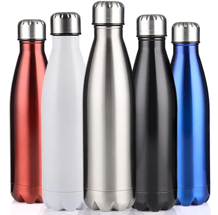 350ml Cola Shaped water bottle Vacuum Insulated outdoor Travel cup Double Walled Stainless Steel coke shape drinking glass portable flask