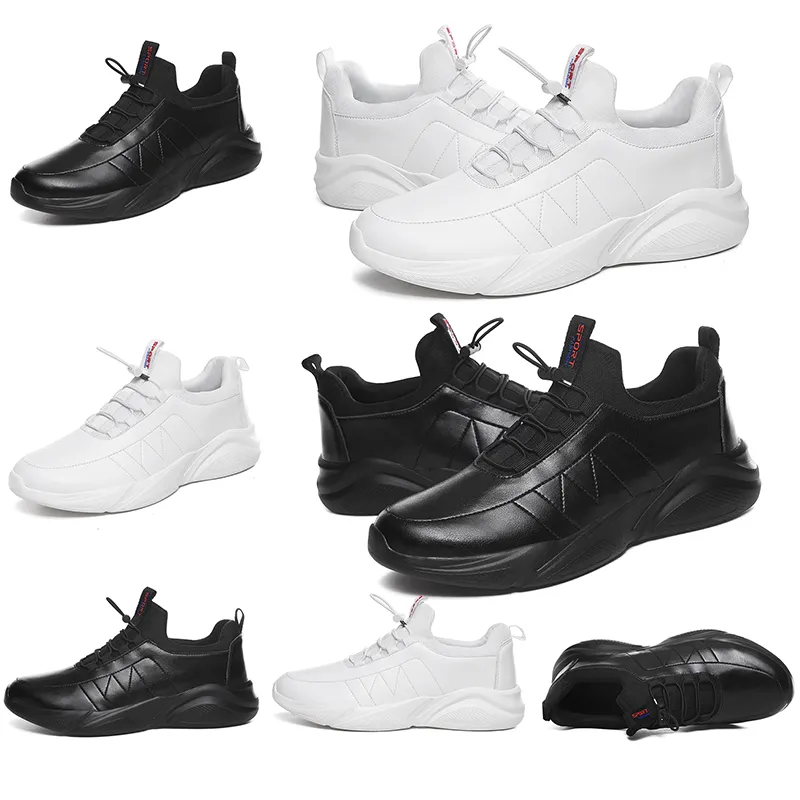 Goedkoop verkopende hardloopschoenen voor heren dames Triple zwart wit lederen platform sport sneakers heren trainers Zelfgemaakt merk Made in China