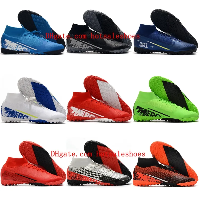 2021 Buty piłki nożnej męscy chłopcy Turka Mercurial Superfly 7 Elite MDS TF CR7 Football Boots Dzieci Kobiety Klasy rozmiar 35-45