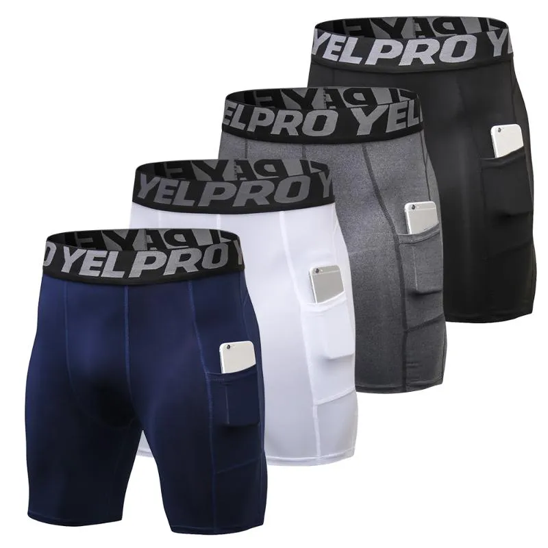 Mens Quick Dry Compression Shorts With Pocket 4 Pack Active Workout Compression  Underwear For Men For Gym, Fitness, And Jogging From Jinglianyh, $22.03