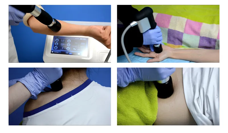 8つのタッチスクリーンショックウェーブ療法を持つ新しいデバイス男性勃起不全診療所の使用美容装置