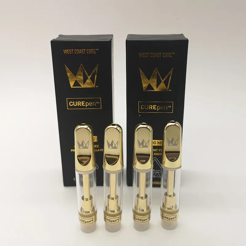 West Coast Curepen Carts Vape Cartridges Atomizers 0.8ml 1.0ml Empty
