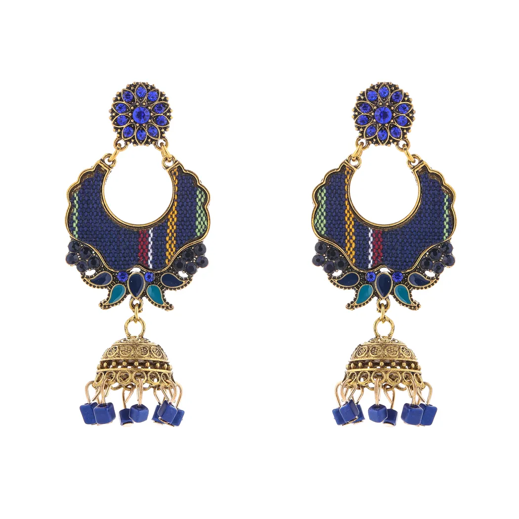 Indian Jhumka Earrings women Drop Dangle Screw Back Gold Plated Ethnic  Jewelry | eBay