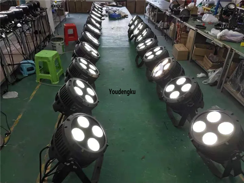 6 pièces étanche extérieur par peut led 4X50W blanc chaud/froid 2in1 led scène par 64 ip 65 led par lumière