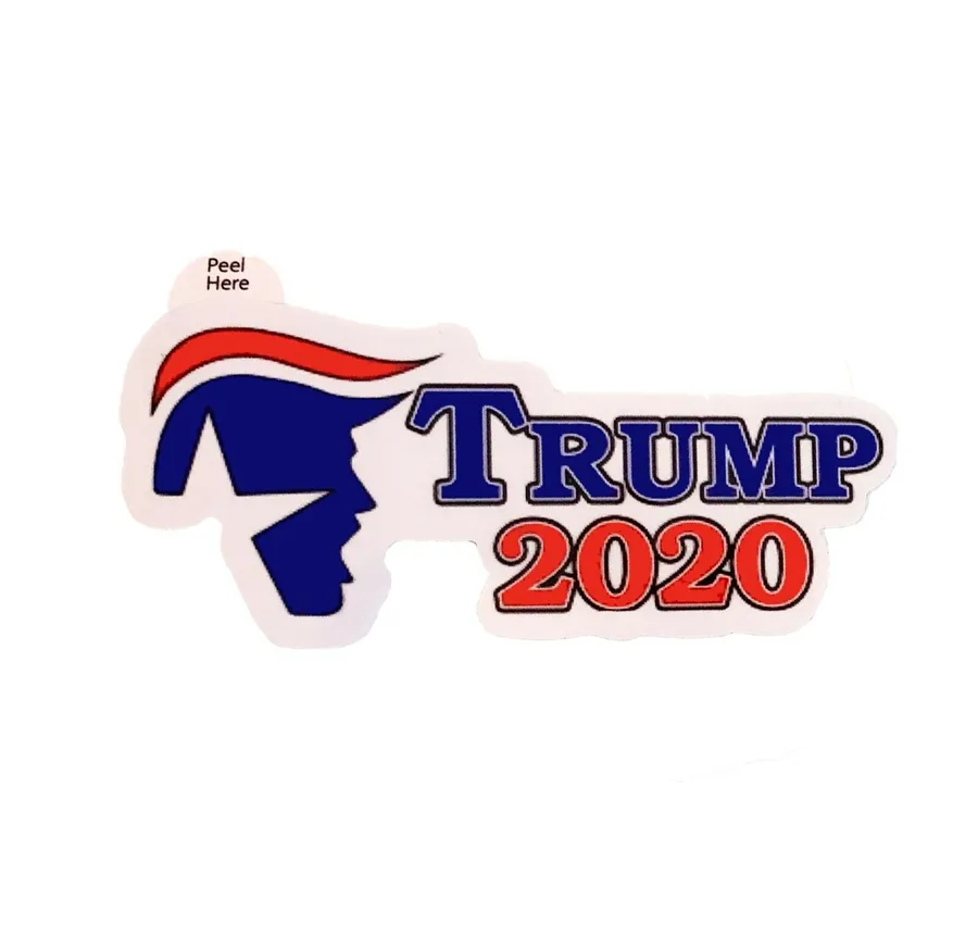 Donald Trump Sticker Trump 2020 4 Styles Adhesive Sticker Decoration Bumper Stickers Window Door Fridge Notebook Car Sticker OOA7904