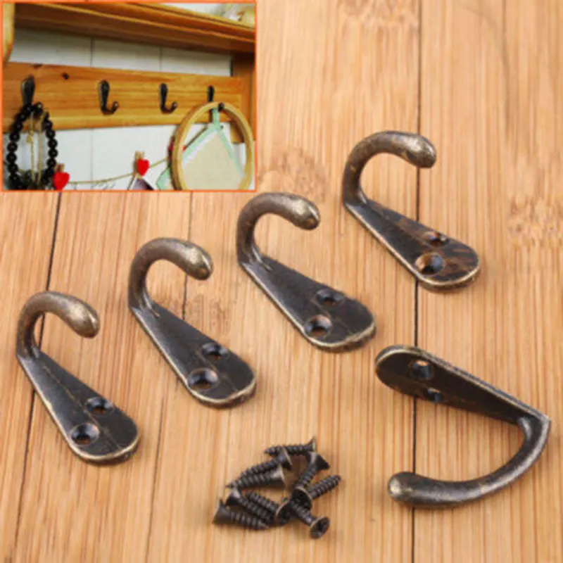 Cloth Hook Hangers Vintage Bronze Wall Hook Rustic Key Coat Bag Hat Hanger  Rustic Robe Hooks Wall Hanging Hooks Coat Rack From Happyada, $0.19