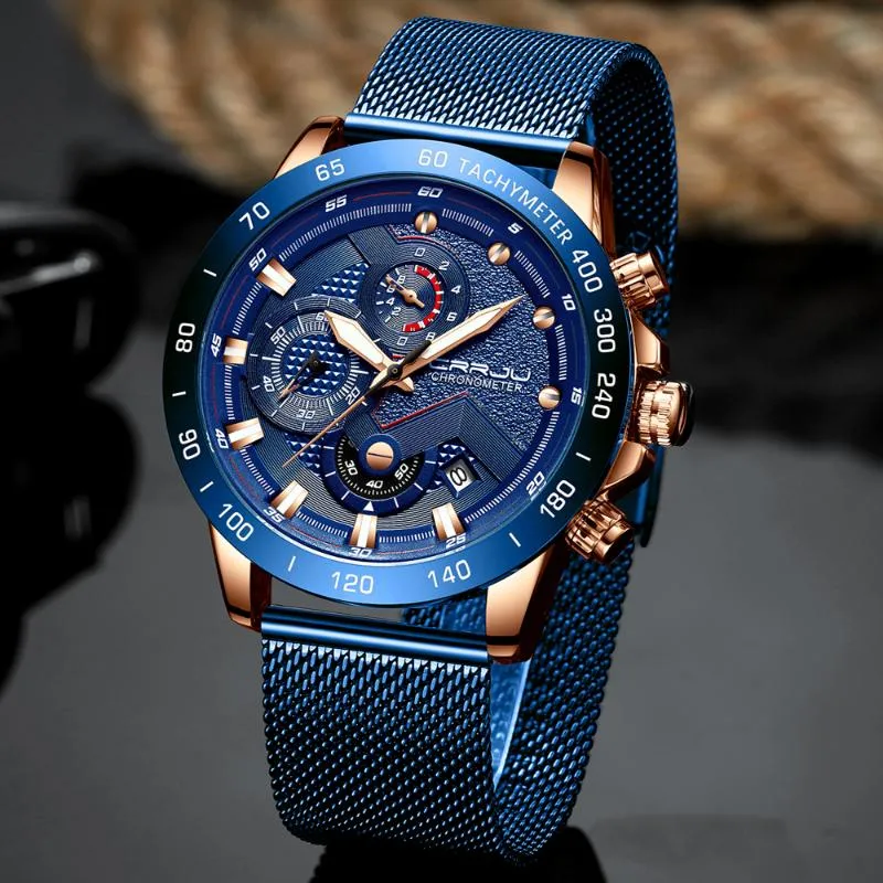 Crrju 2020 Relojes Para Hombre Top Relojes Deportivos Con