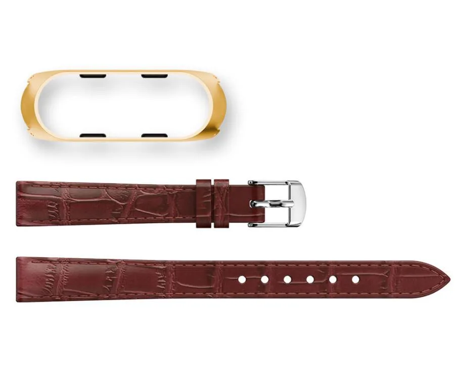 Correa De Cuero Para Reloj Xiaomi Mi Band 3 4 Repuesto Para