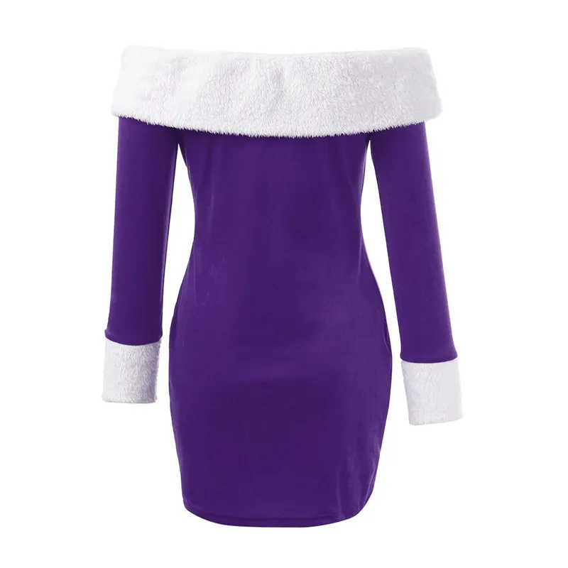 purple santa dress Red Christmas Costume Santa Sweetie Adult Women... From 11,94