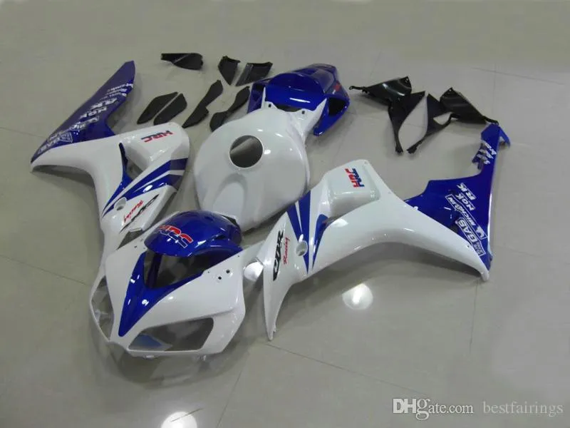 Carénages de haute qualité pour Honda CBR1000RR 2006 2007 kit de carénage de moulage par Injection blanc bleu CBR 1000 RR 06 07 XC33
