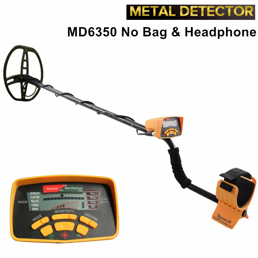 Underground Metal Detector Professional MD6350 Gold Digger Treasure Hunter MD6250 Updated MD-6350 Pinpointer LCD Display