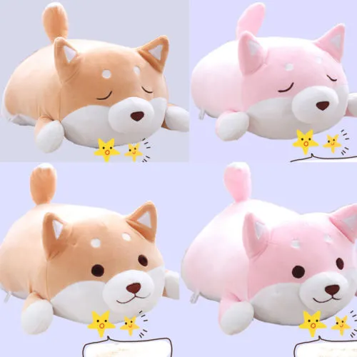 ANIME SHIBA INU CHIEN Coussin d'oreiller en peluche doux animal poupée poupée poupée peluche cadeau