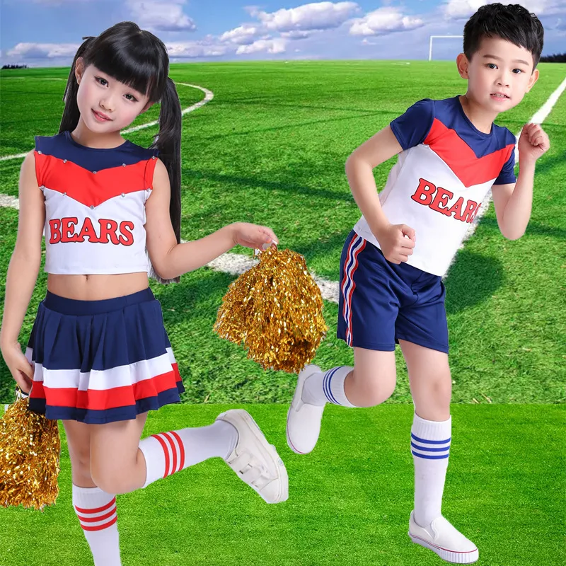 Uniformes de cheerleading de taille plus pour femmes Tenue de pom