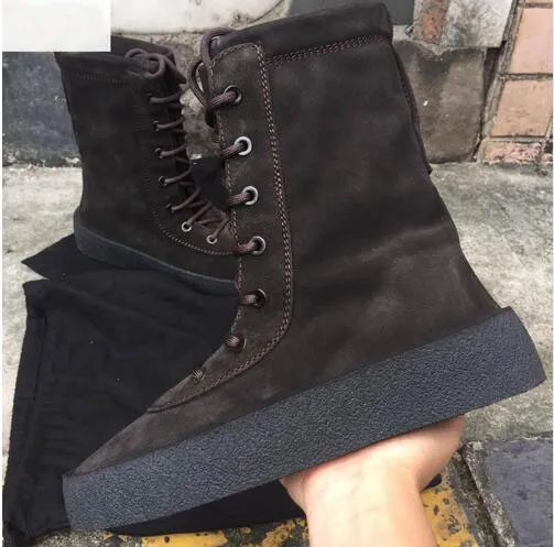 Acquistare Superstar Kanye Stivaletti Alla Caviglia Scarpe Casual Botas  Hombre Stringate Piatte Con Plateau Militari In Crêpe Stivali Militari  Economico | Consegna Veloce E Qualità | It.Dhgate