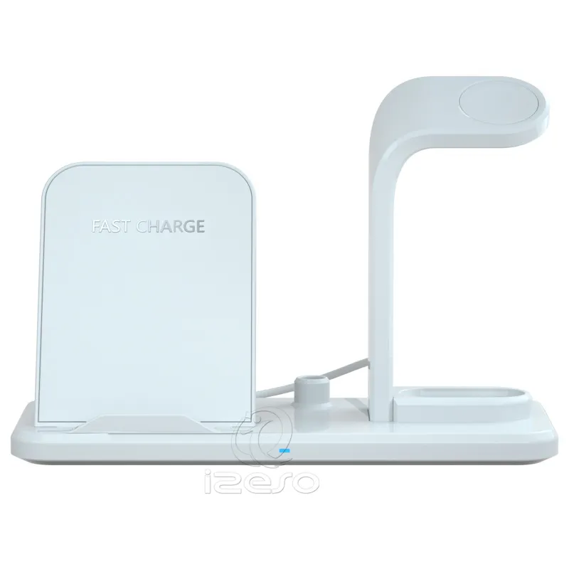 5V 2A Wireless Charger Stand Portable Qi Fast Charging Station Base for iPhone 11 Pro XS XR Samsung S10 S9 AirPods Charger izeso