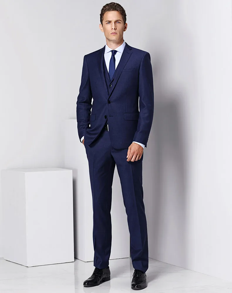Esmoquin Traje De Hombre Azul Marino Trajes Para Hombre Color Azul