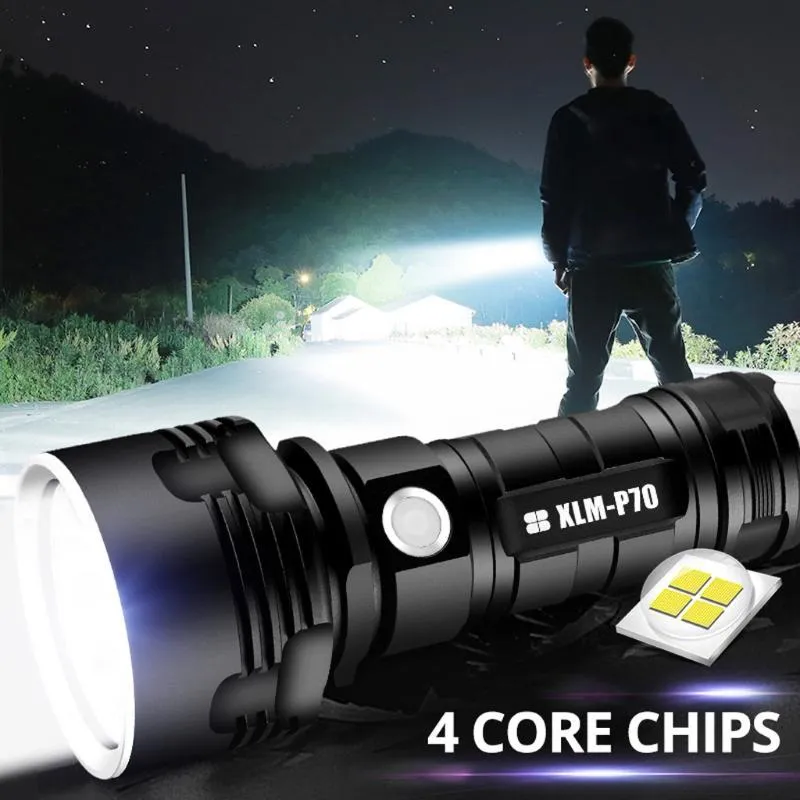 Cykelbelysning #Z3 Super kraftfull LED XHP50 Taktisk fackla USB -laddningsbar vattentät lampa Ultra Bright Lantern Camping