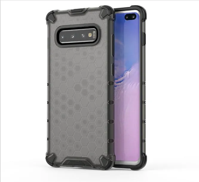 Shockproof Honeycomb Hard Clear Slim Non-slip Case Designed for Samsung S10/Lite/Plus/M20/M30/A20/A30/A50/A10/A40/A7 2018/A70/NOTE10 PRO