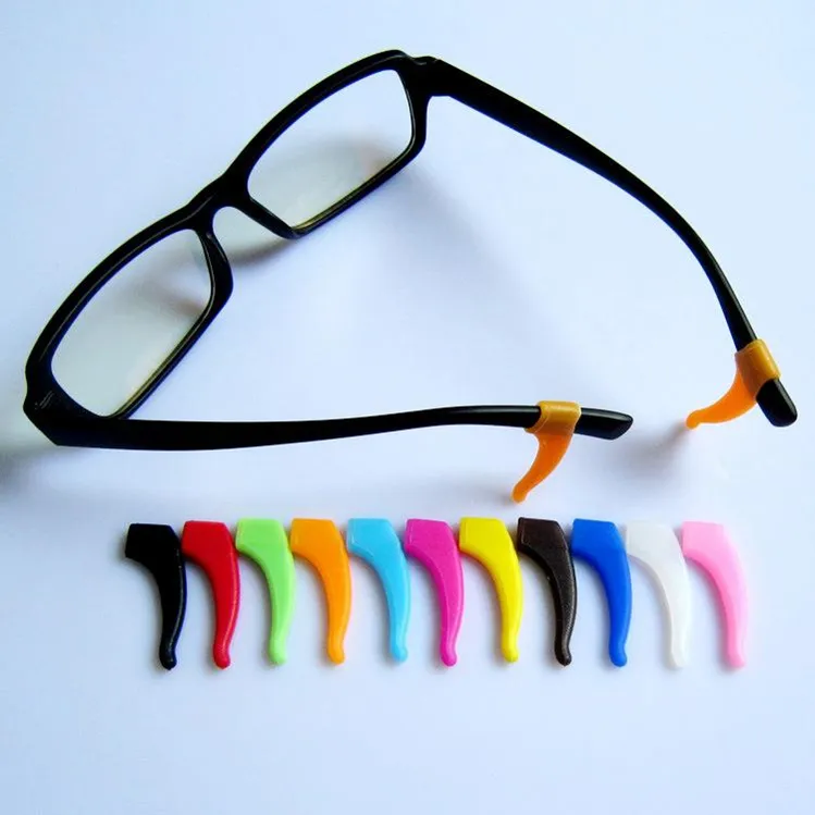 11 Farben Hochwertige Brillen-Ohrbügel Brillengläser Silikon-Bügelspitzenhalter DHL-frei
