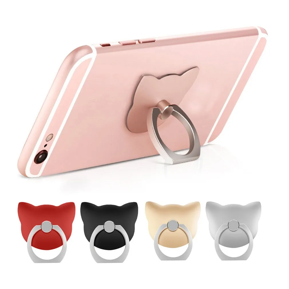 CPS-016 Universal Finger Strap Grip Self Holder Mobile Phone Stand(Rose  Gold)