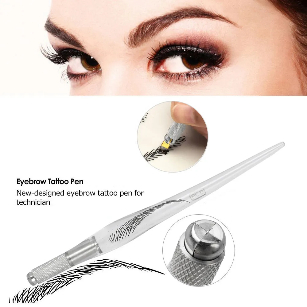 PCD Eyebrow Tattoo Manuell Pen Microblading Supply Eye Brow Tattoo Tillbehör till PCD Needles Tool Beauty Supply