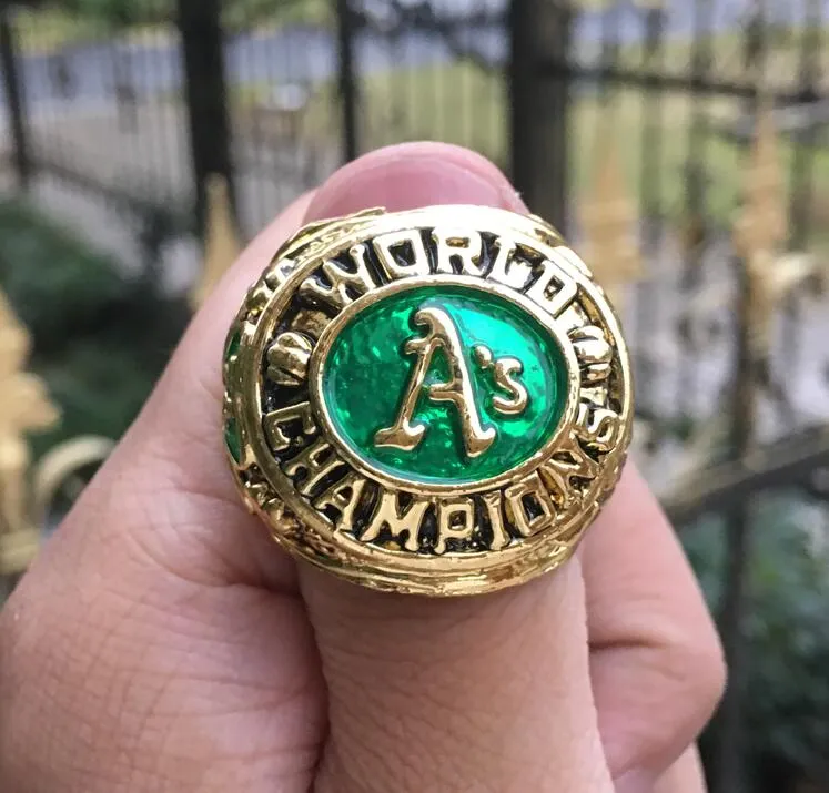 1972 Athletics World Baseball Champions Mistrzostwo Ring Fan Men Men Prezenta