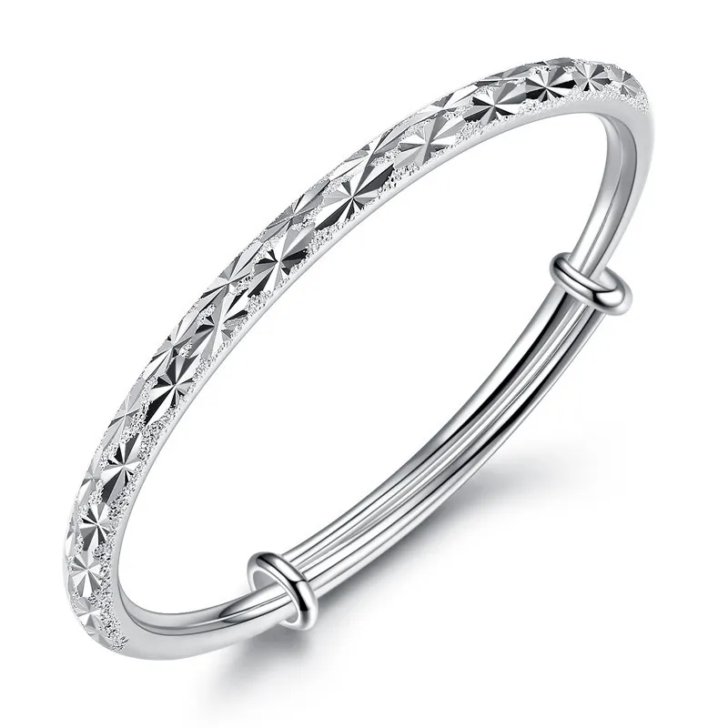 Starry Silver Full Star Sterling Silver Bangle Bracelets Wholesale Womens  Jewelry With Push Pull Hand Design Perfect Valentines Day Gift From  Lichun11, $33.71