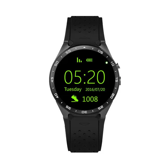 KW88 GPS Smart Watch Frequenza cardiaca Impermeabile WIFI 3G LTE Orologio da polso Android MTK6580 1.39 "Dispositivi indossabili Guarda per Android iPhone iOS Phone