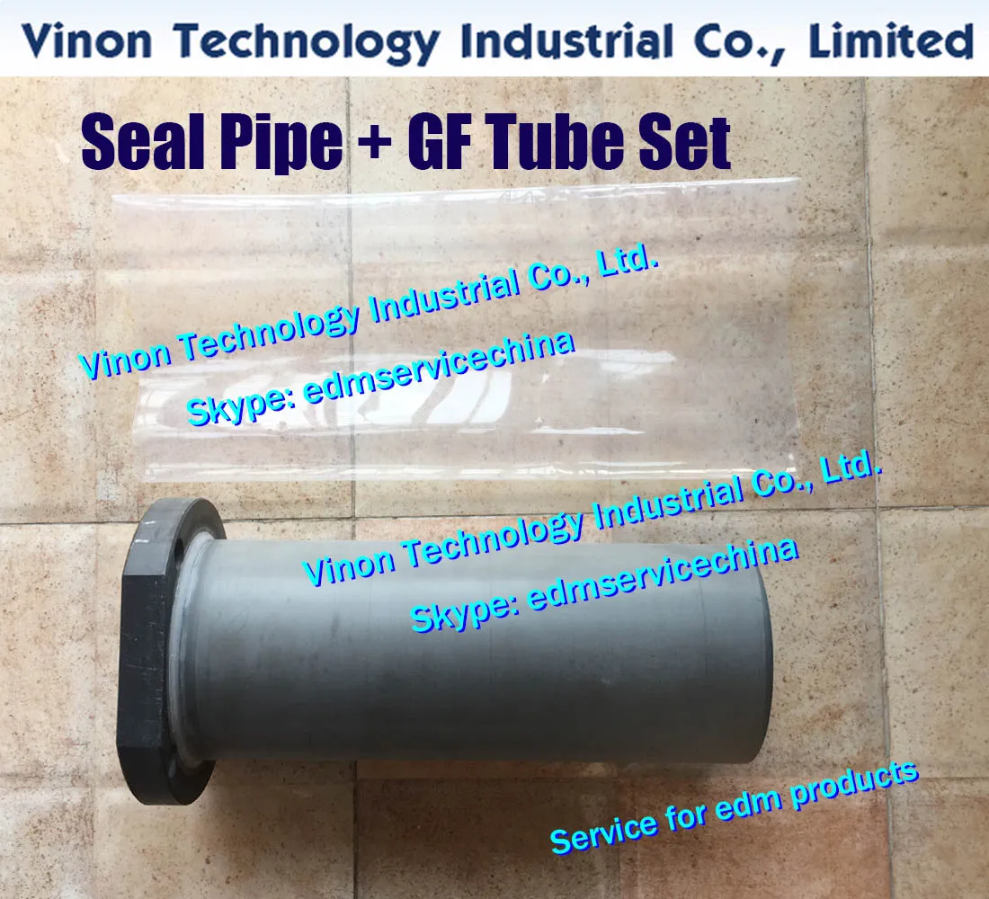 (1set) 3056595 edm Seal Pipe + 두꺼운 GF Tube 세트, 소딕 AQ560L 와이어 커팅 edm 기계, edm Seal Tank 세트, 수축 튜브 세트