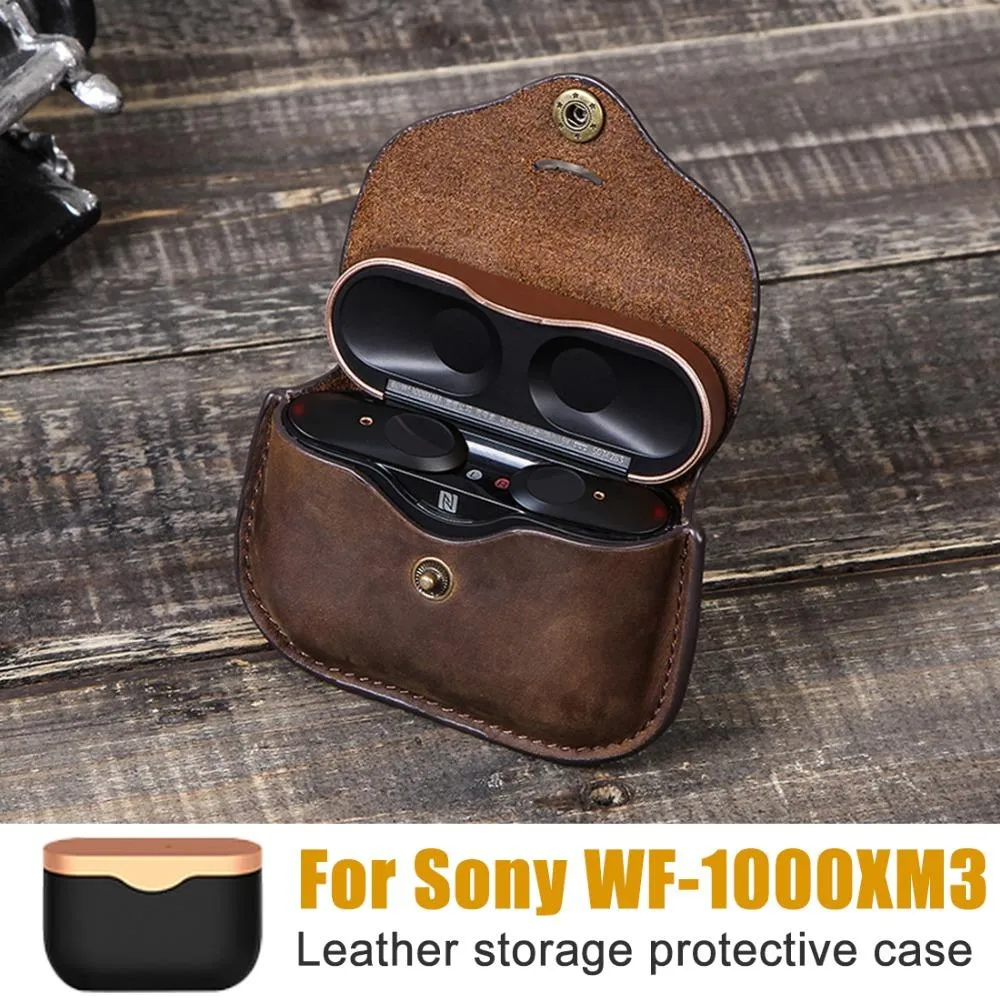 Leather Case for Sony WF-1000XM3 (1)