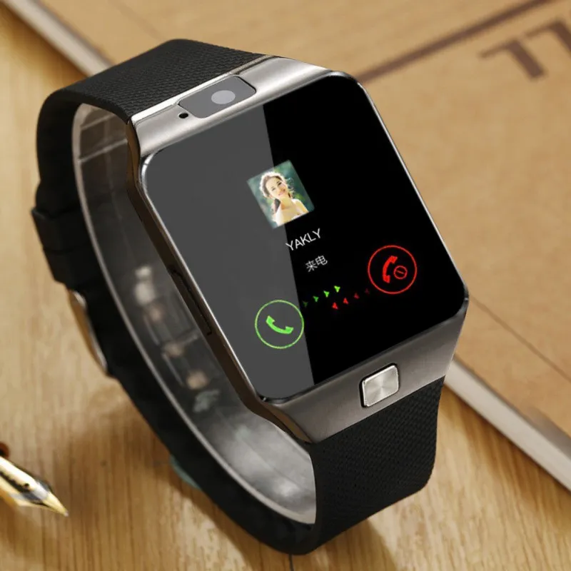 Touch Screen dz09 relógio inteligente com câmera Bluetooth relógio de pulso SIM Card Smartwatch para iOS Android Phones Multi apoio de linguagem