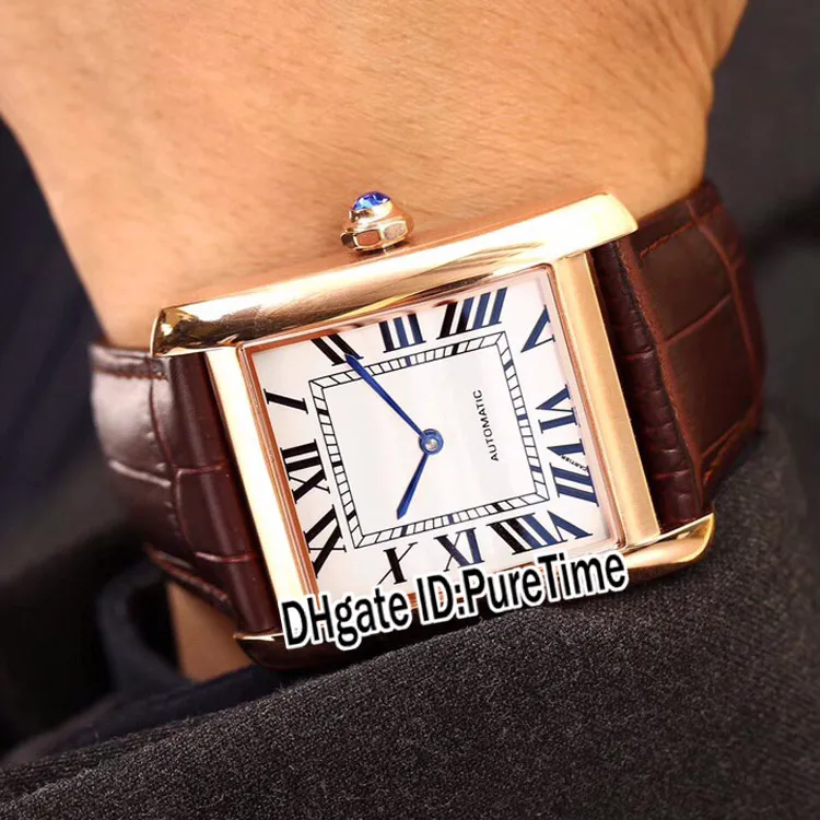 New W5200004 MC Automatic Mens Watch Rose Gold Black Texture Dial