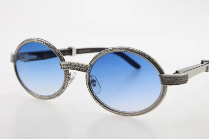 Wholesale Black Round Sunglasses Vintage Unisex Buffalo Horn  display picture 1