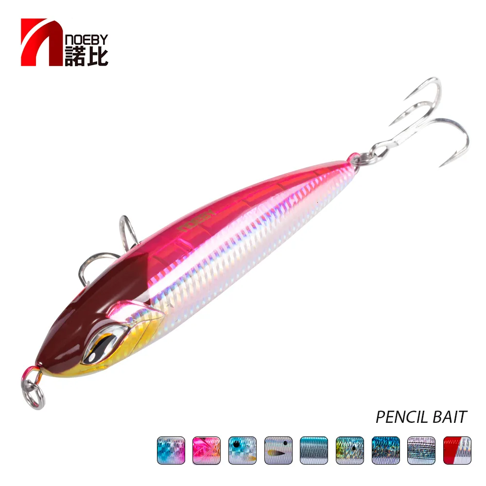 Noeby Sea Fishing Lure Stickbait NBL9494 Pencil Lure Top Water 160mm 58g  190mm 86g GT Popper Fishing Saltwater Stick Bait T191020 From Chao07, $16.5