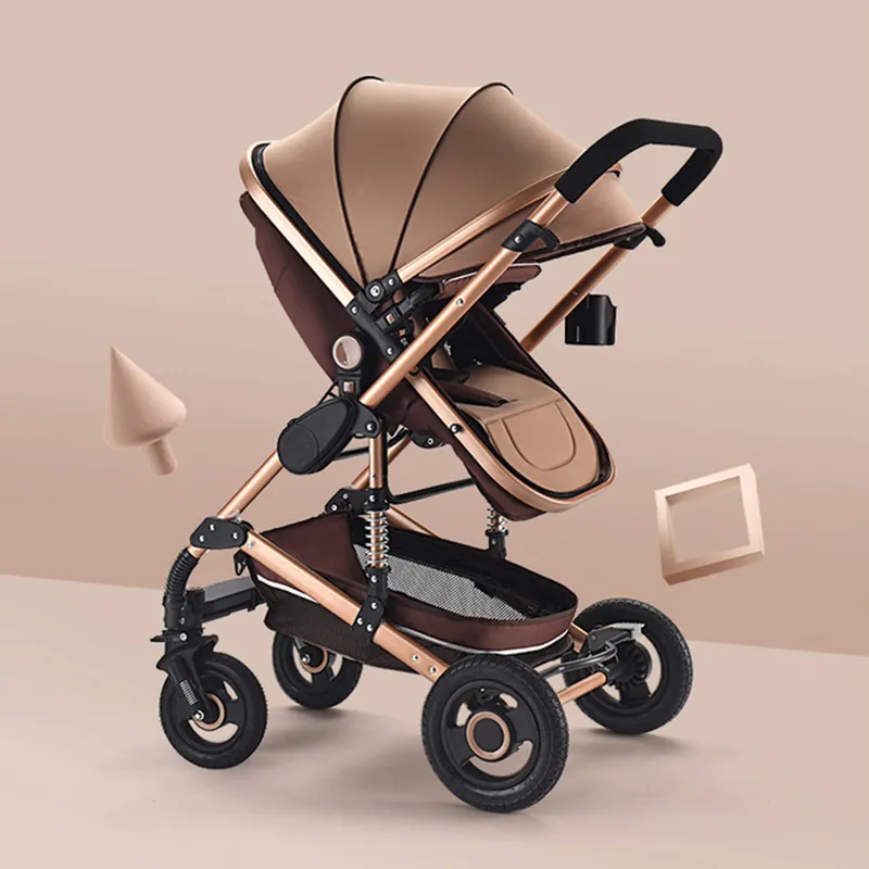 Baby Stroller 3 in 1 Premium 2024 Newborn Carriage All Season Comfort High End Cushioning