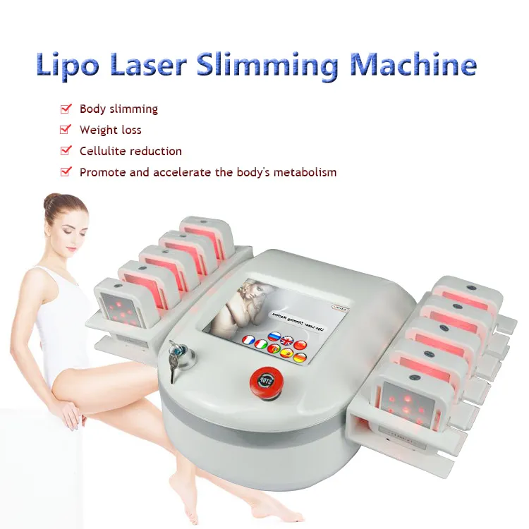 Non Invasive Portable Lipo Laser Machine 650nm 10 Pads Lipo Laser