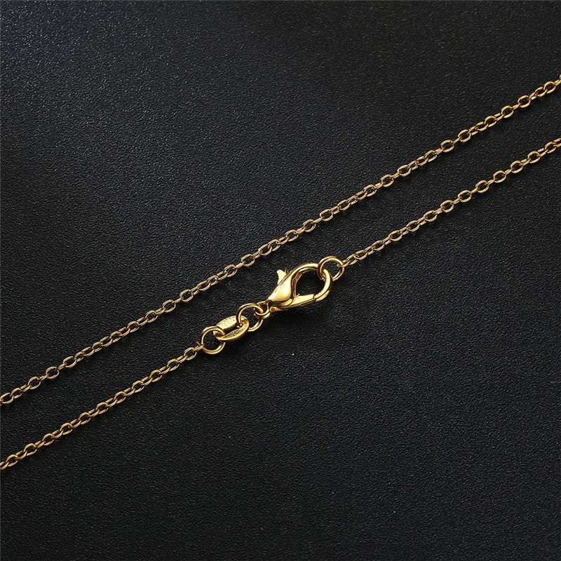 Collares Estampados De 18 Kgp 18k Cadenas De Enlaces Oro Chapado En Oro Para Las Mujeres Moda Moda DIY Class De Langosta Joyas Hacen Accesorios 16 18 24 28 30 Pulgadas De 0,95 € | DHgate