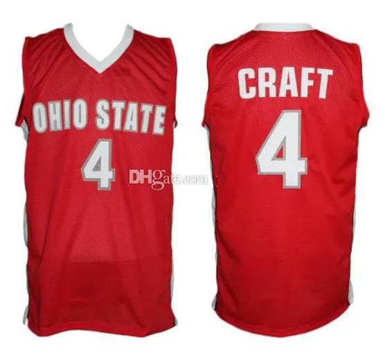 Ohio State Buckeyes College Aaron Craft # 4 Retro Basquete Jersey Stitched Number Nome Nome Jerseys